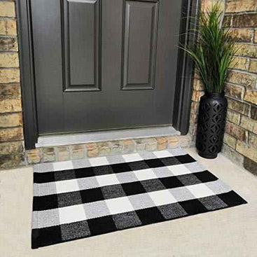 Classic Cotton Buffalo Plaid Rug – Soft, Durable, Stylish Décor for Any Room