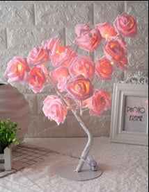 Rose LED Tree Lamp – Stylish Table Lamp for Home Décor and Soft Lighting