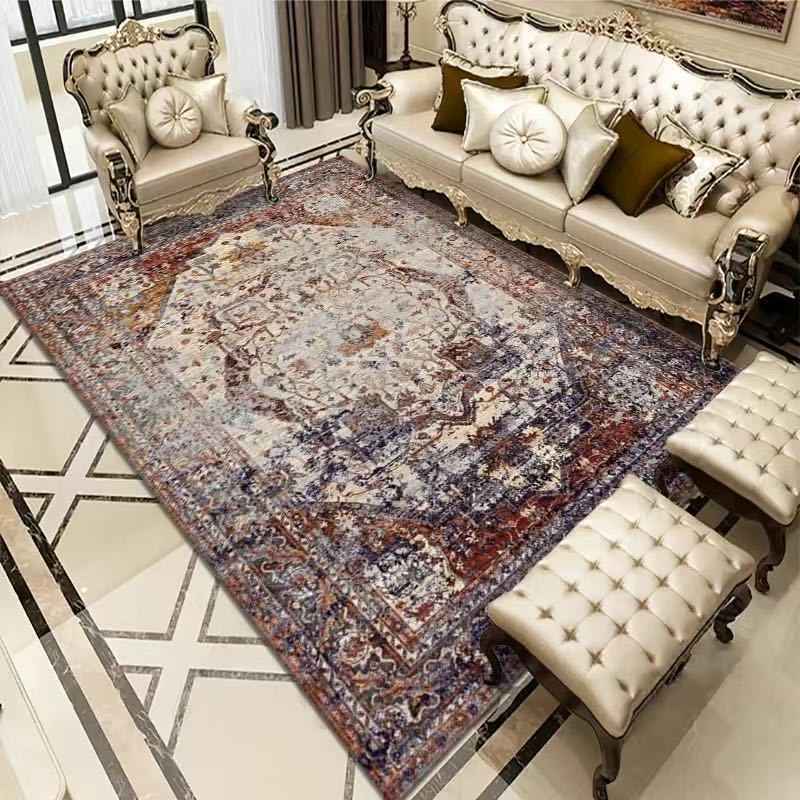 Vintage Bohemian Area Rug – Soft Non-Slip Persian-Style Carpet for Living Room and Bedroom Decor