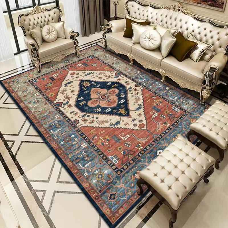 Vintage Bohemian Area Rug – Soft Non-Slip Persian-Style Carpet for Living Room and Bedroom Decor