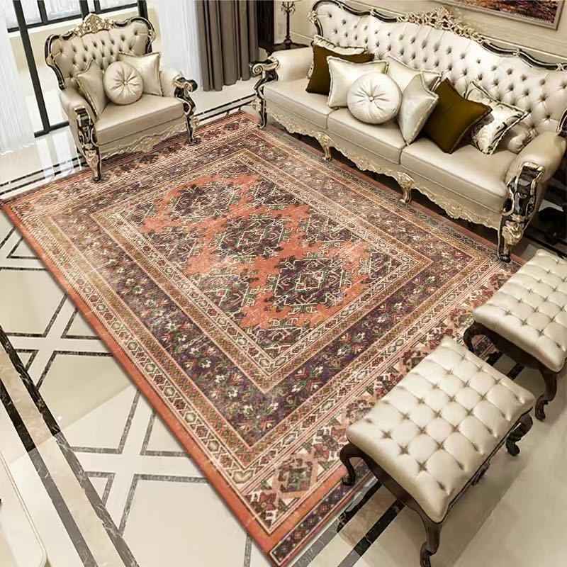 Vintage Bohemian Area Rug – Soft Non-Slip Persian-Style Carpet for Living Room and Bedroom Decor