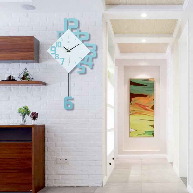 Fashion Wall Clock - Creative and Stylish Number Display for Modern Spaces