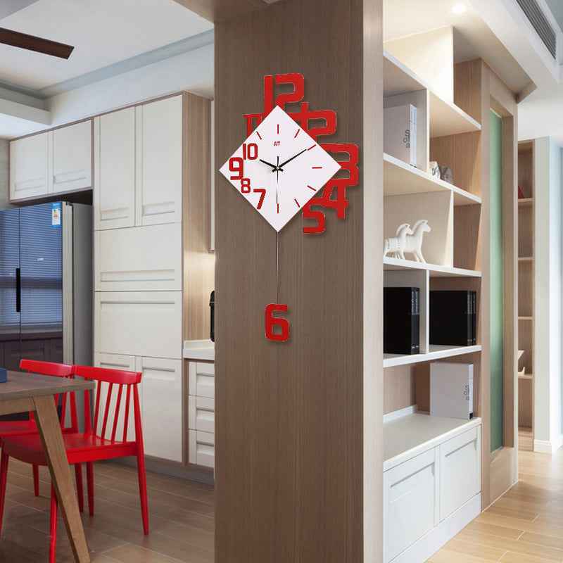 Fashion Wall Clock - Creative and Stylish Number Display for Modern Spaces