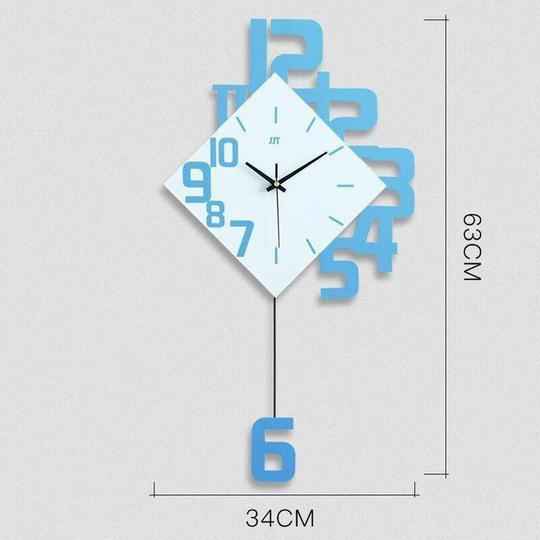 Fashion Wall Clock - Creative and Stylish Number Display for Modern Spaces