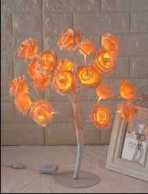 Rose LED Tree Lamp – Stylish Table Lamp for Home Décor and Soft Lighting