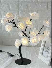 Rose LED Tree Lamp – Stylish Table Lamp for Home Décor and Soft Lighting