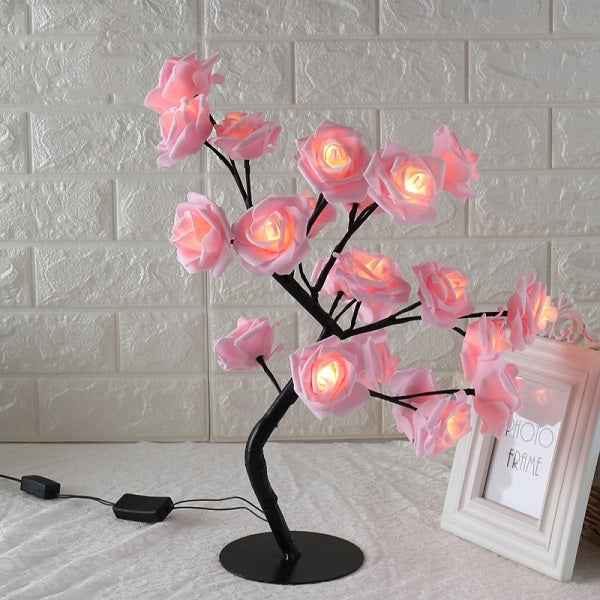 Rose LED Tree Lamp – Stylish Table Lamp for Home Décor and Soft Lighting