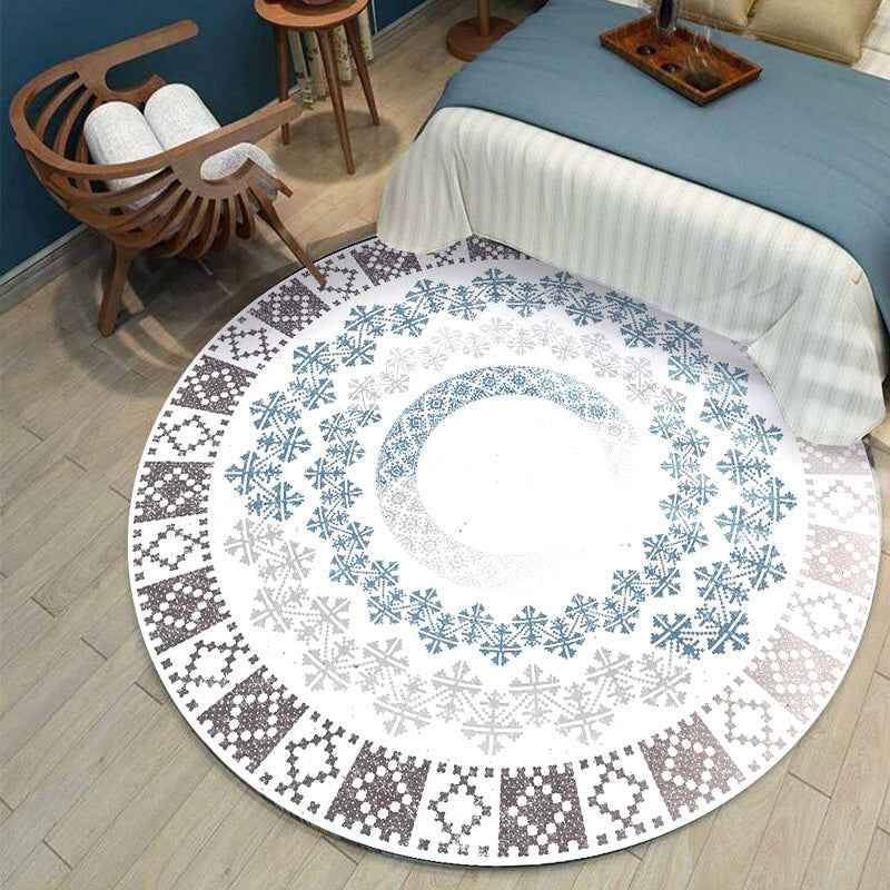 Modern Round Living Room Rug - Chic and Cozy Home Décor Solution