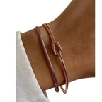 Connected Hearts Knot Bracelet