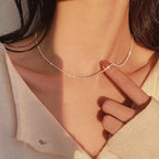 Aureline Necklace - Elegant Ellipse Chain Design for Every Occasion