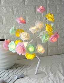 Rose LED Tree Lamp – Stylish Table Lamp for Home Décor and Soft Lighting