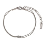 Connected Hearts Knot Bracelet