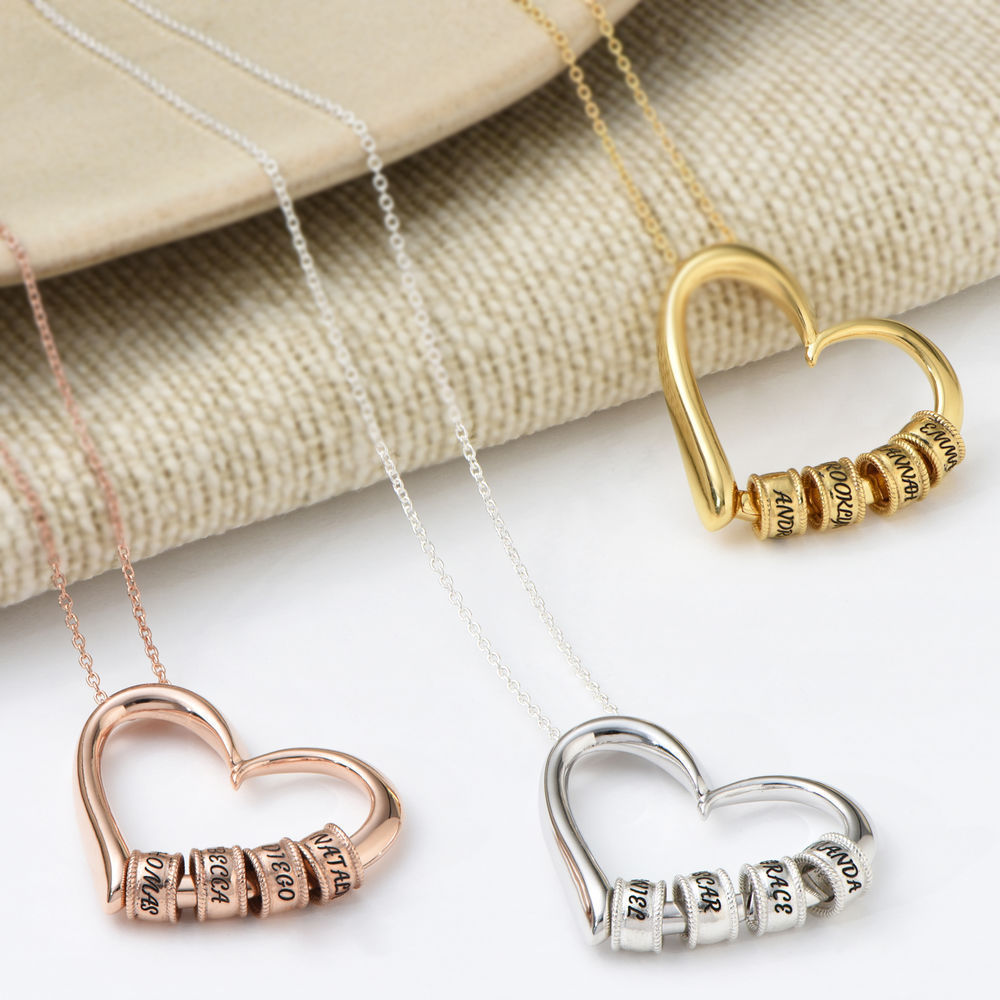Personalized name necklace available in gold, silver, and rose gold finishes