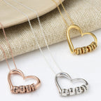 Personalized name necklace available in gold, silver, and rose gold finishes