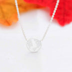 Atlas Circle Pendant Necklace for Timeless Elegance