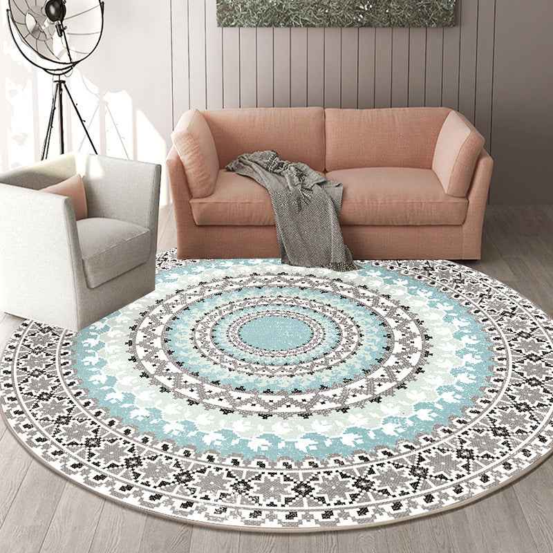 Modern Round Living Room Rug - Chic and Cozy Home Décor Solution