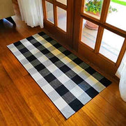 Classic Cotton Buffalo Plaid Rug – Soft, Durable, Stylish Décor for Any Room