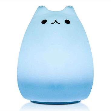 LumiKitty Cat Night Light – Tap-Control & 7 Colors