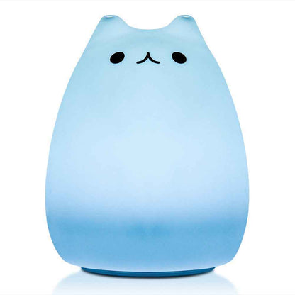 LumiKitty Cat Night Light – Tap-Control & 7 Colors