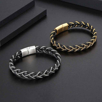 Vireo Leather Bracelet - Stylish and Durable Ring Bracelet for Everyday Wear