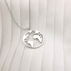 Atlas Circle Pendant Necklace for Timeless Elegance