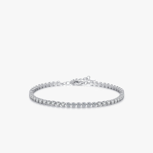 Tennis bracelet women 925 sterling silver with sparkling stones