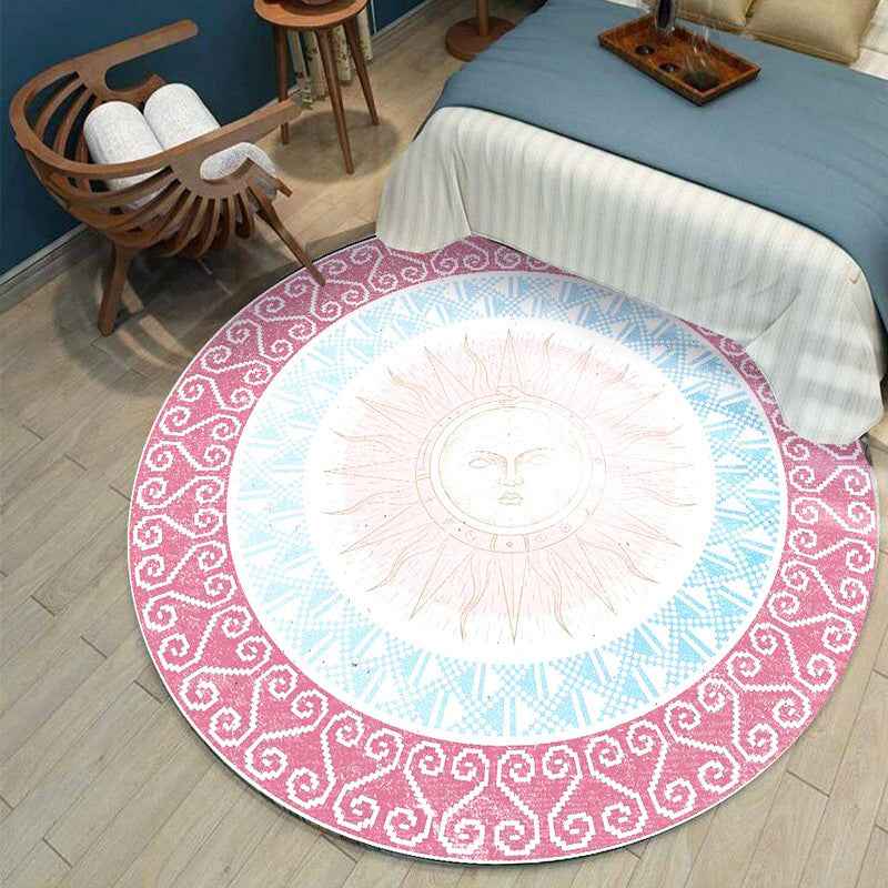 Modern Round Living Room Rug - Chic and Cozy Home Décor Solution