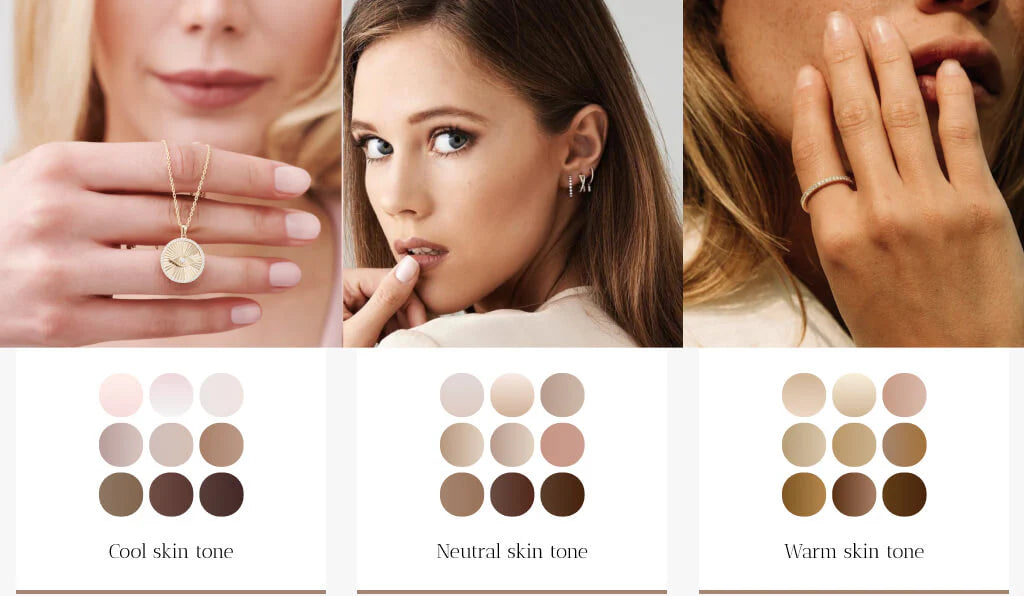 jewelry for different skin tones gold vs silver