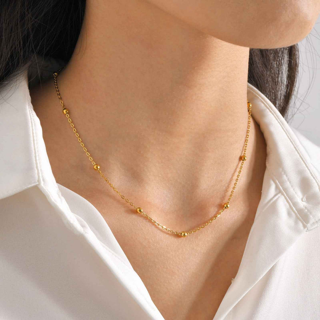 Lumière Bead Necklace - Elegant and Unique Handmade Jewelry