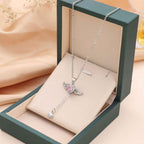 Cupid's Heart Crystal Necklace - Exquisite Cupid Heart Necklace for Every Occasion