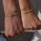 Connected Hearts Knot Bracelet
