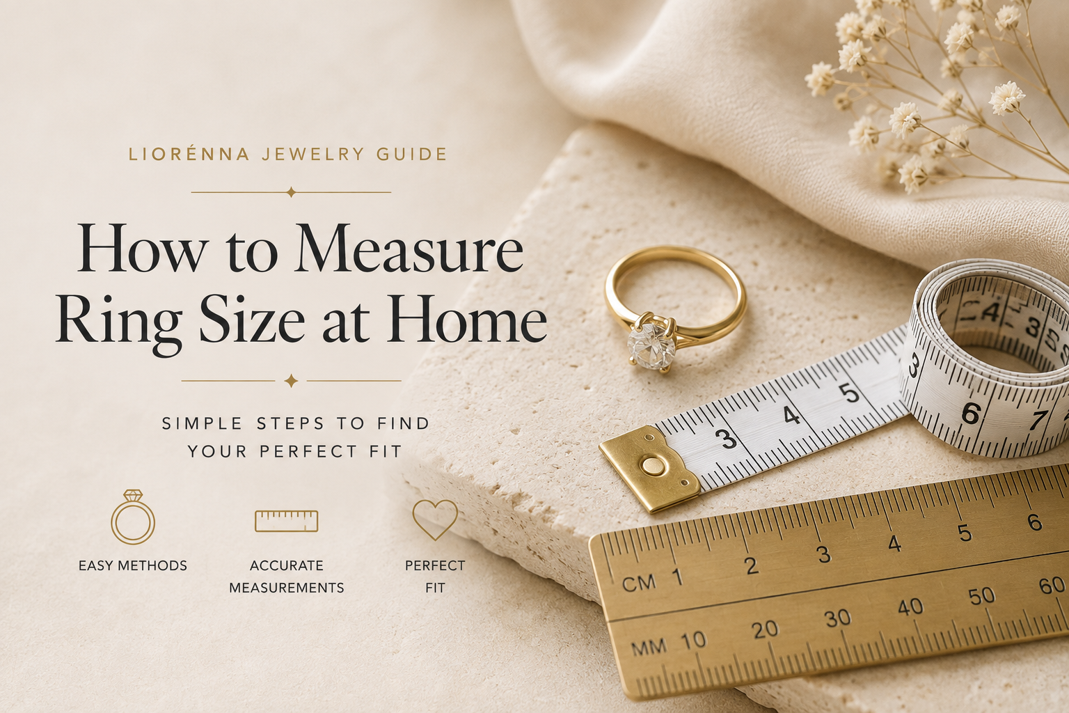 How to measure ring size at home