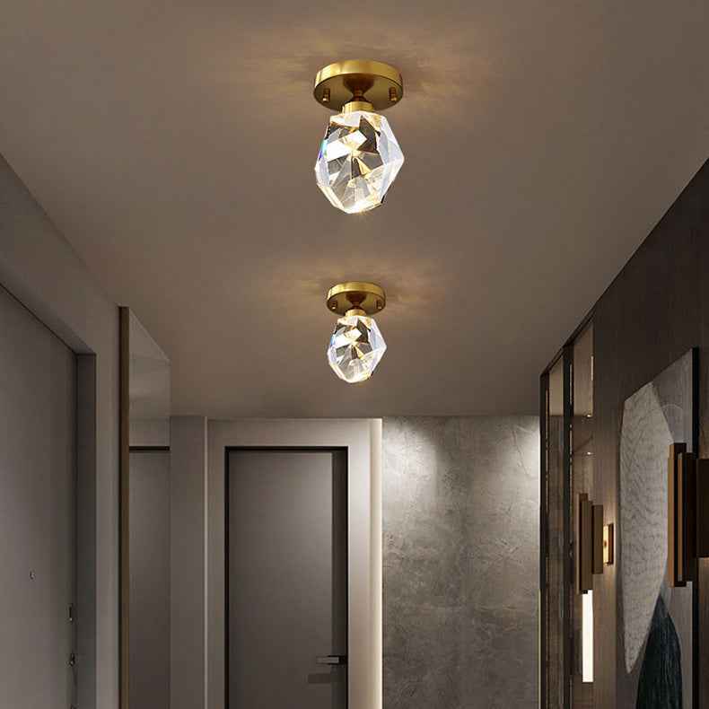 Crystal Aisle Ceiling Light - Elegant Luxury Glass & Metal Pendant Lighting