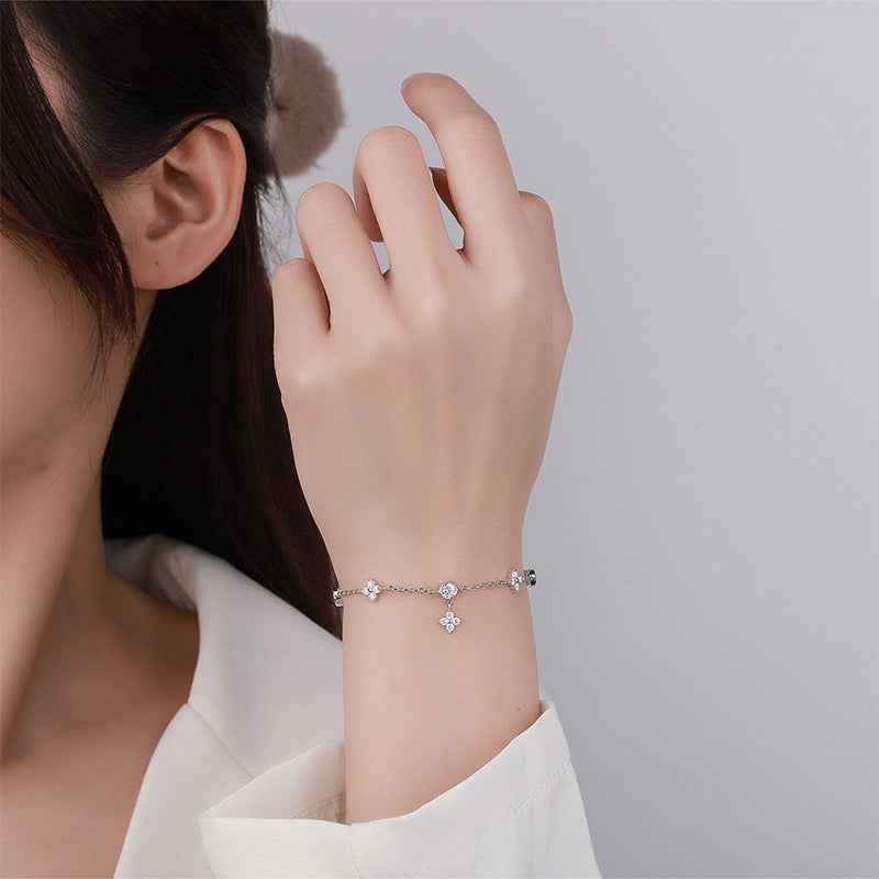 Moissanite zodiac bracelet example jewelry