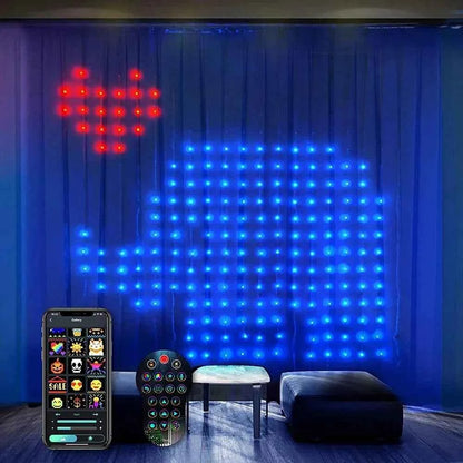 GlowCurtain SmartLight - Control Your Ambiance with APP and Remote