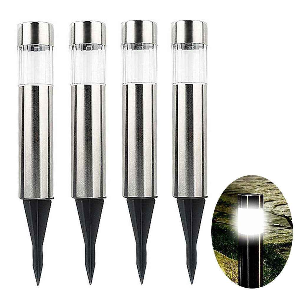 Solar Lawn Lights - Eco-Friendly Cylindrical Design for Bright Outdoor Spaces