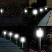 Solar Lawn Lights - Eco-Friendly Cylindrical Design for Bright Outdoor Spaces
