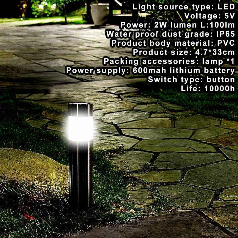 Solar Lawn Lights - Eco-Friendly Cylindrical Design for Bright Outdoor Spaces