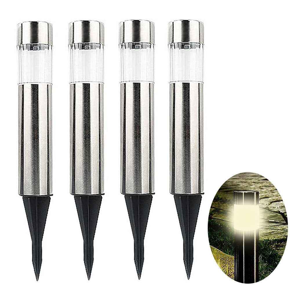 Solar Lawn Lights - Eco-Friendly Cylindrical Design for Bright Outdoor Spaces
